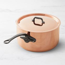 Mauviel M200Ci Copper Saucepan, 6 1/4-Qt.