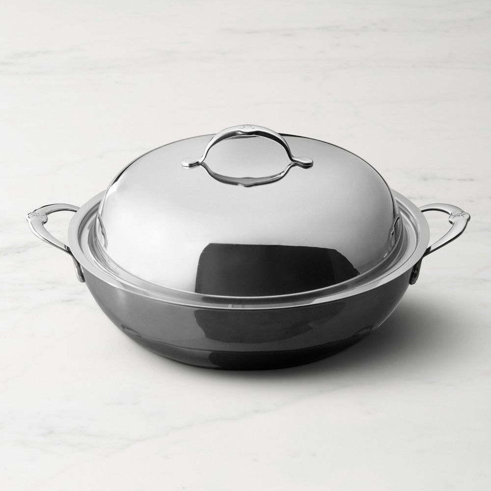 Hestan NanoBond Titanium Stainless-Steel Wok with Lid, 14"