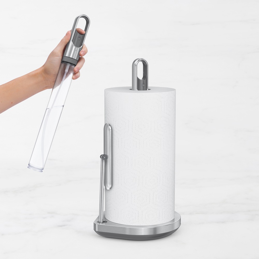 simplehuman™ Paper Towel Holder with Pump - Brushed