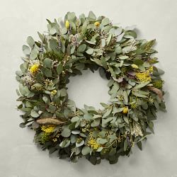 Farmhouse Sunrise Live Wreath, 24"