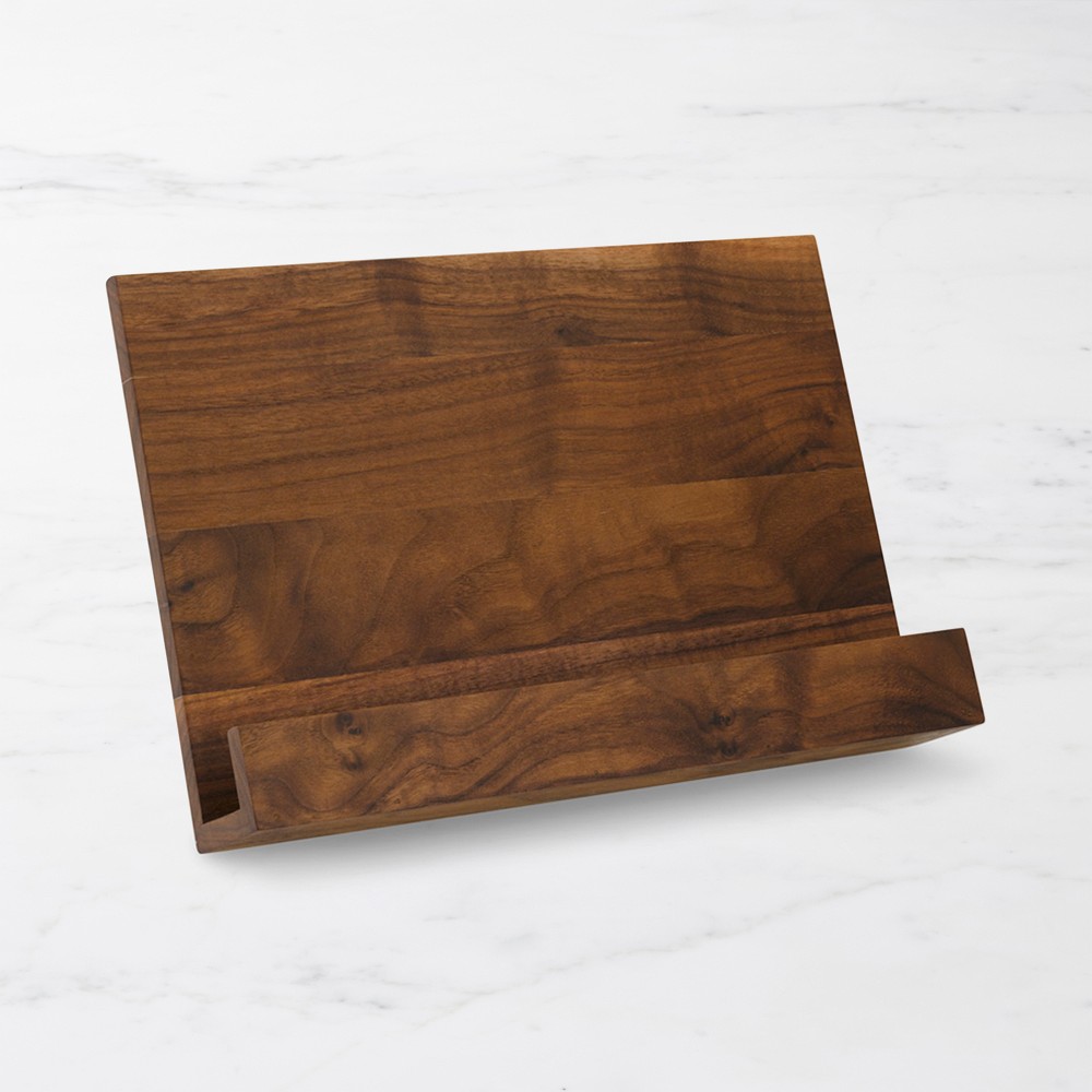 Willow & Croft Leggio PortaLibri Da Cucina In Legno Con Lavagna – Supporto Per Ricette, Tablet O IPad, Stile Farmhouse - 3