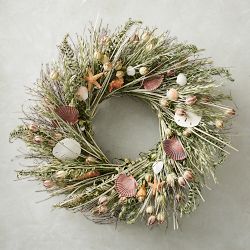 Seaside Live Wreath, 22"