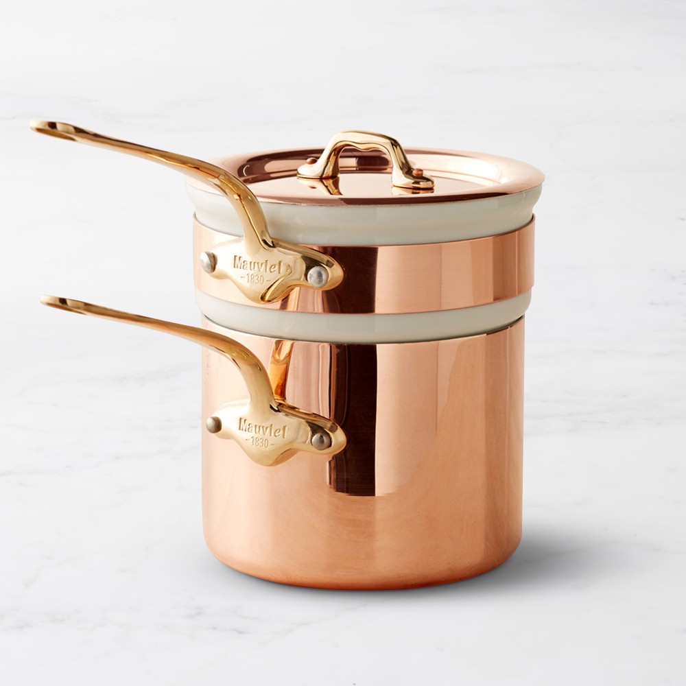 Mauviel M'150B Copper Double Boiler, 2-Qt. - 2-Qt.