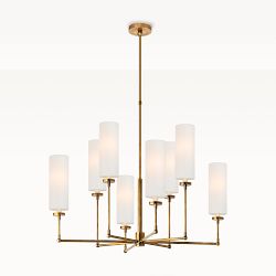 Ziyi Chandelier, Large, Antique Brass