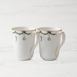 Royal Copenhagen Star Fluted Mugs, Set of 2