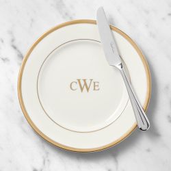 Pickard Signature Bread & Butter Plate, Gold, Monogram