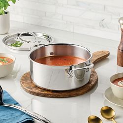 Hestan ProBond Luxe Professional Clad Stainless-Steel Soup Pot, 4-Qt.