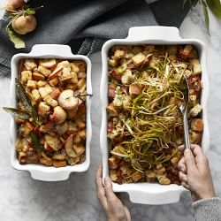 Emile Henry French Ceramic Ruffled Baker, Set of 3