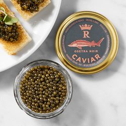 Regalis Osetra Noir Caviar, 1-oz
