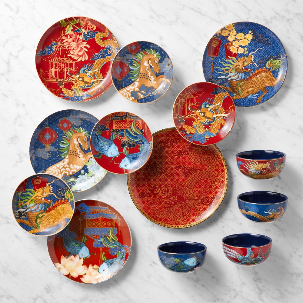 Lunar New Year 16-Piece Dinnerware Set