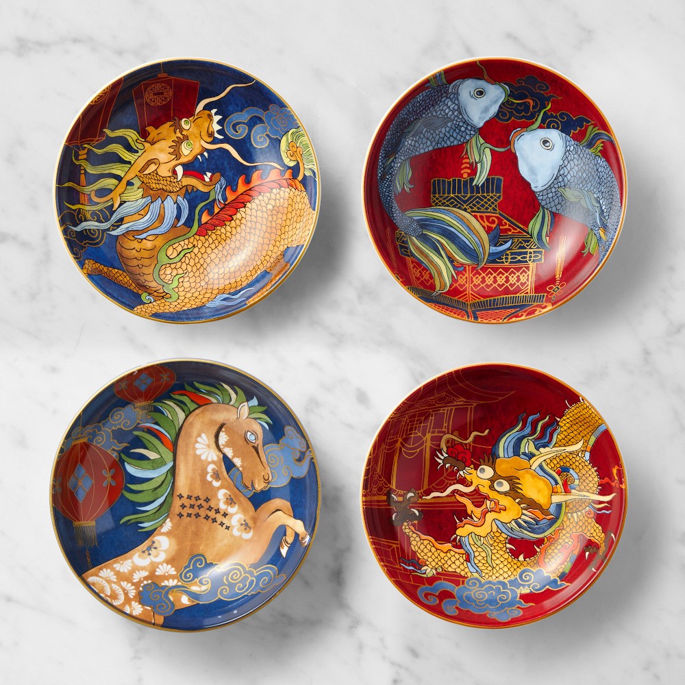 Lunar New Year Dipping Bowls, Set of 4