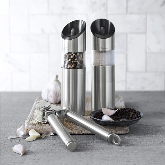 Trudeau Graviti Electric Salt & Pepper Mills Set, 7"
