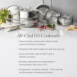 All-Clad D5&#174; Stainless-Steel Deep Skillet Set, 8 1/2&quot; &amp; 10 1/2&quot;