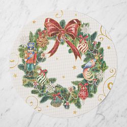 Chilewich Round 'Twas the Night Before Christmas Placemat, Each