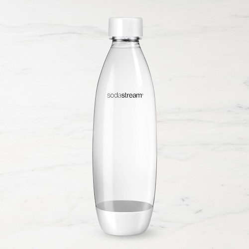 SodaStream 1L Slim Dishwasher Safe Bottles Twin Pack, White