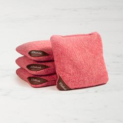 Herringbone Cornhole Bags, Cardinal Red