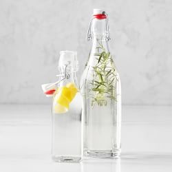 Williams Sonoma Mixology Swing Top Bottles, Set of 2