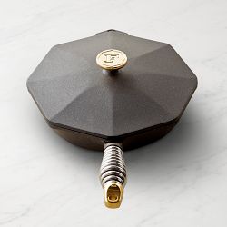 FINEX Seasoned Cast Iron Skillet Fry Pan with Lid