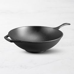 Lodge Chef Collection Seasoned Cast Iron Wok, 12"