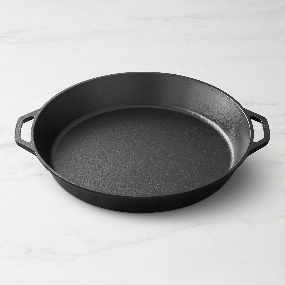 Lodge Classic Seasoned Cast Iron Double Handled Skillets