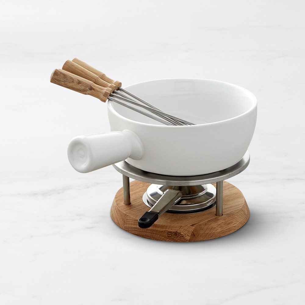 Boska Ceramic Fondue Pot, 1-Qt., Bianco - 1-Qt., Bianco