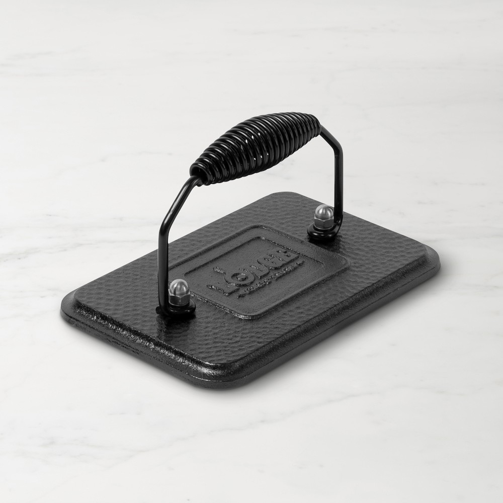 Lodge Handled Cast Iron Grill Press, 4 1/2" x 6 1/4" - 4 1/2" x 6 1/4"
