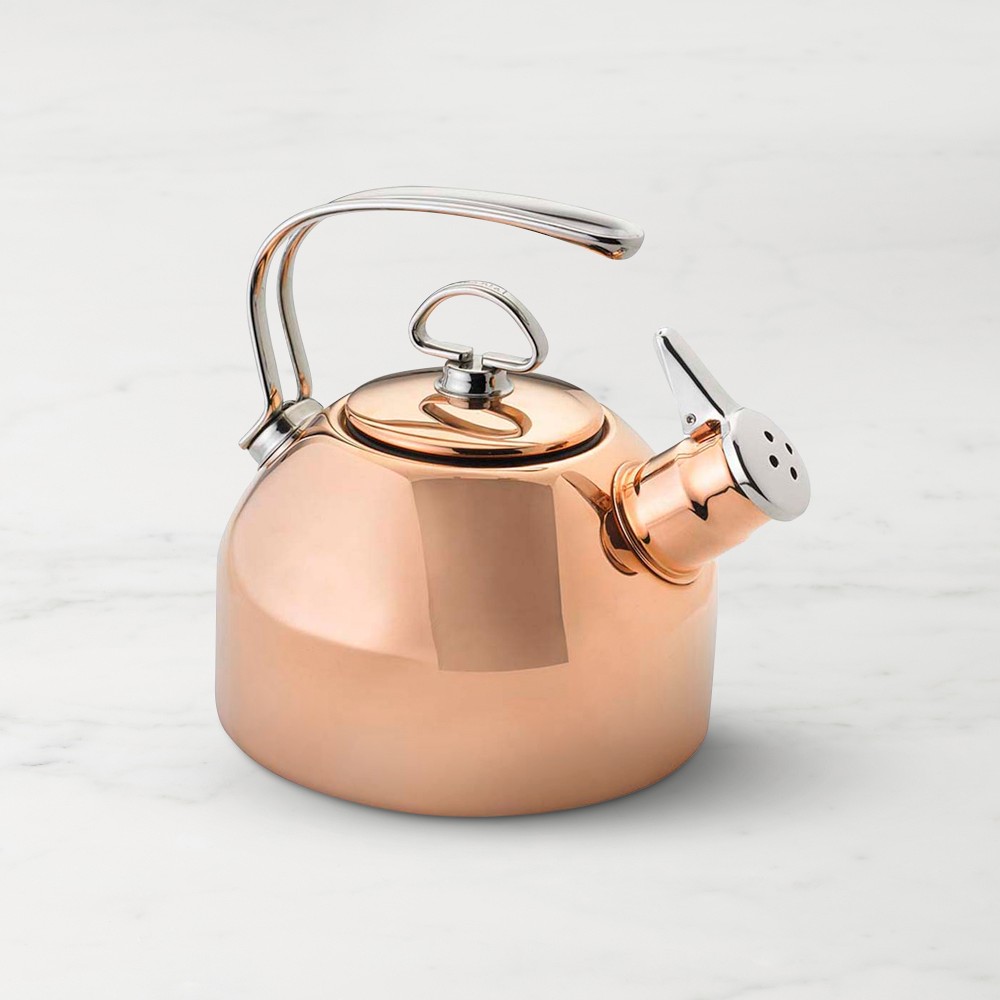 Chantal kettle　ケトル Chantal Copper Whistling Tea Kettle | Williams Sonoma