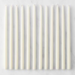 Tiny Taper Candles, Set of 12, Ivory