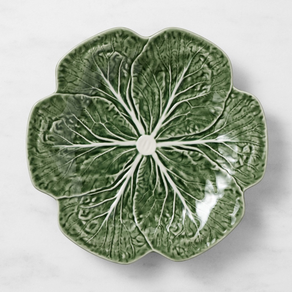 Bordallo Pinheiro Cabbage Dinner Plates - Set of 4, Green