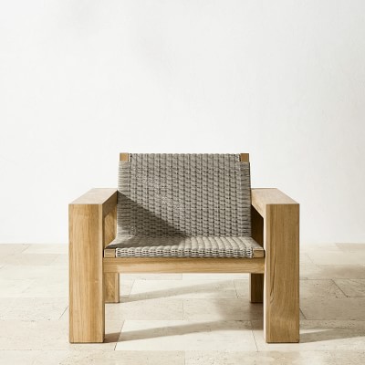 Larnaca Outdoor Teak x All-Weather-Weave Club Chair Frame