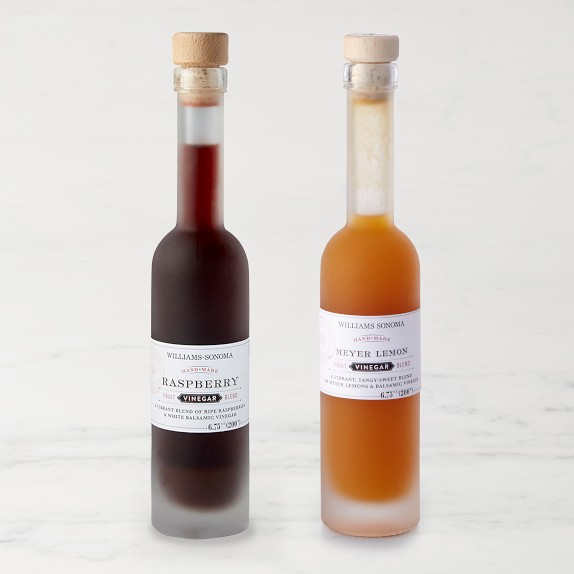 Williams Sonoma Raspberry and Lemon Balsamic Vinegars, Set of 2