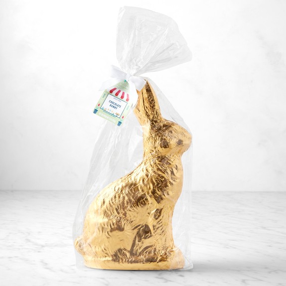 Williams Sonoma Large Chocolate Foiled Bunny