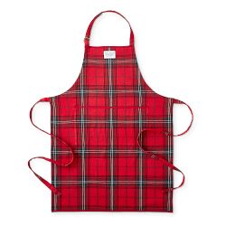 Classic Tartan Kitchen Apron - Red | Williams Sonoma