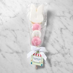 Williams Sonoma Pink & White Bunny Marshmallow on a Stick