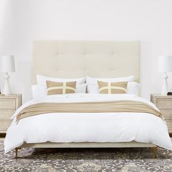 Brooklyn Box-Tufted Upholstered Bed &amp; Headboard