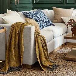 Bohemian Washable Cashmere Throw, Honey