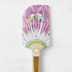 Famille Rose Dragonfly Spatula with Gold Handle