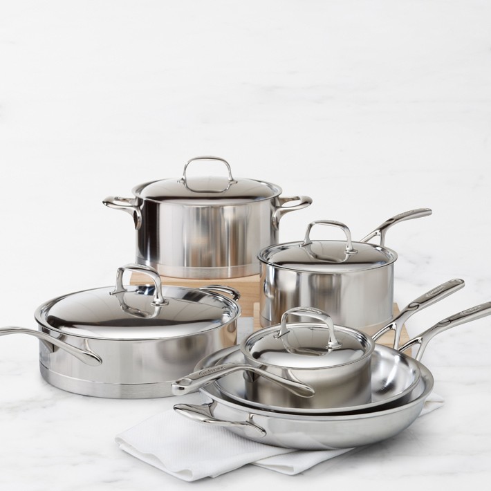 Demeyere Atlantis Stainless-Steel 10-Piece Cookware Set | Williams