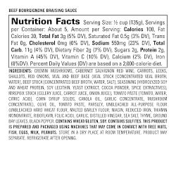Williams Sonoma Braising Sauce, Beef Bourguignonne