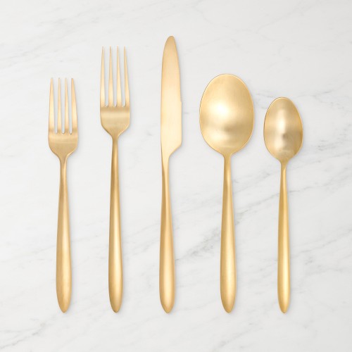 Fortessa Velo 20-Piece Flatware Set, Gold