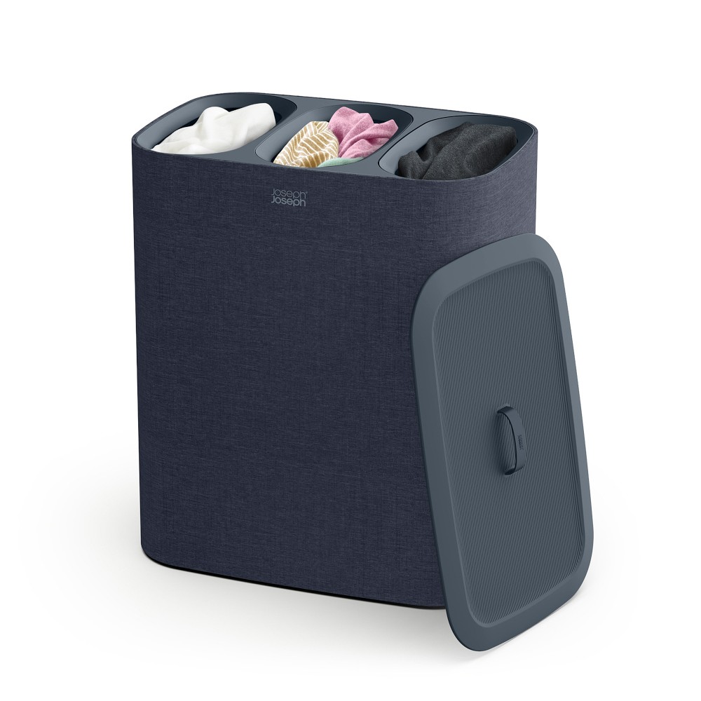 Joseph Joseph Tota Trio 90L Laundry Separation Basket - Black, 90L