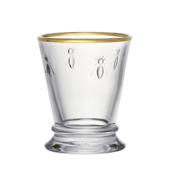 La Rochere Bee Gold Rim Tumblers, 9-oz, Set of 4