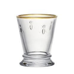 La Rochere Bee Gold Rim Tumblers, Set of 4