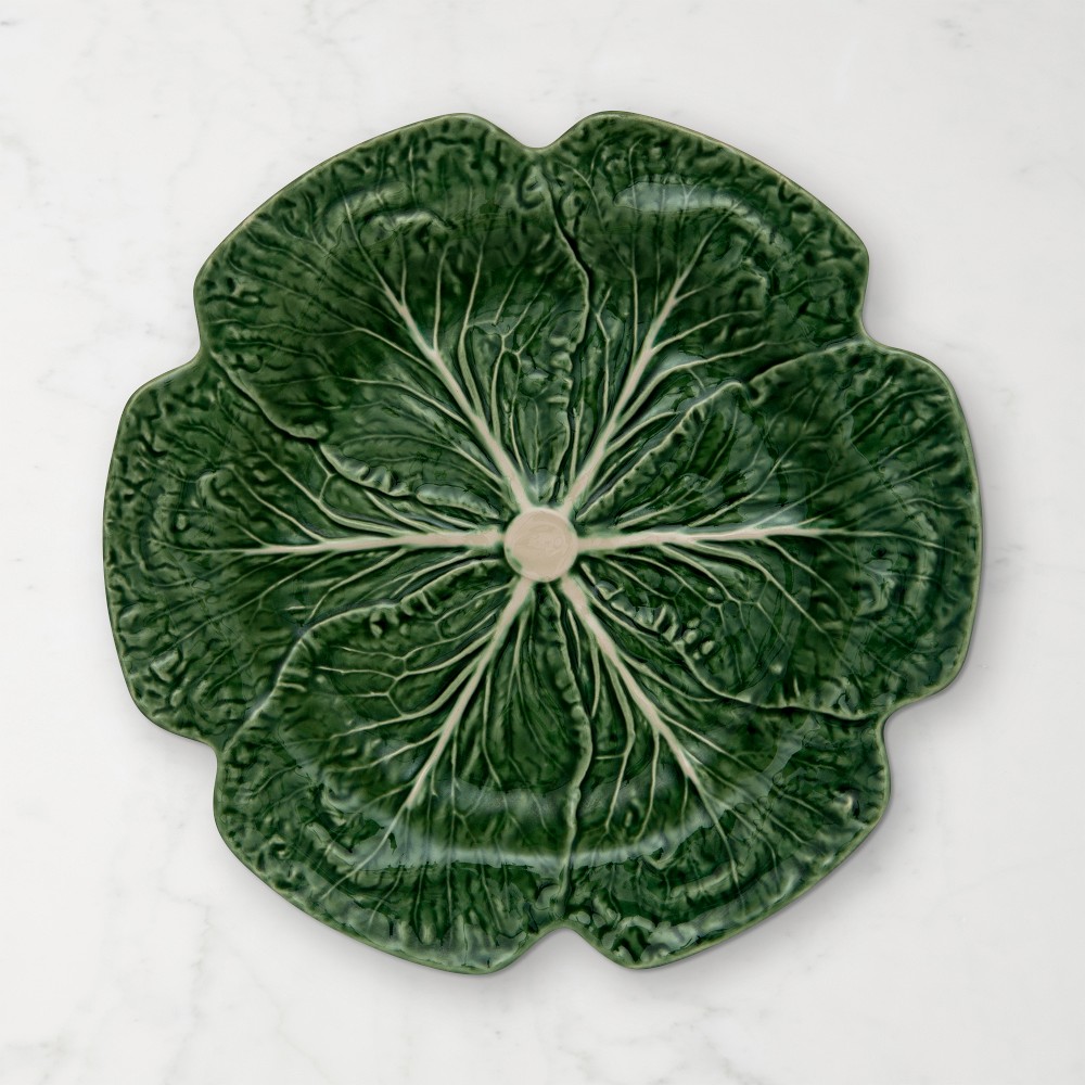 Bordallo Pinheiro Cabbage Chargers - Set of 2, Green