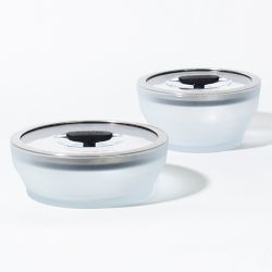 Anyday Frosted Glass Medium Cookware and Storage, Set of 4