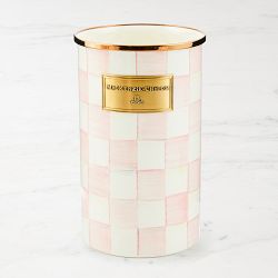 MacKenzie-Childs Rosy Check Enamel Utensil Holder