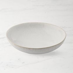 Cyprus Reactive Glaze Pasta Bowls, Set of 4, White