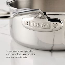 Hestan ProBond Luxe Professional Clad Stainless-Steel Butter Warmer, 3/4-Qt.