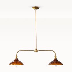 Amelia Linear Pendant, Amber