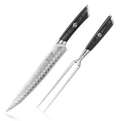 Cangshan Kuro Carving Set with Ashwood Box, Set of 2